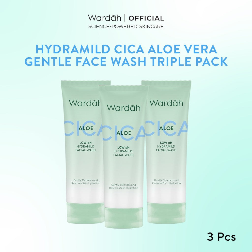 Wardah 100rb-an Sabun Cuci Muka Setahun Gentle Facial Wash Low PH Series 100ml (NMF Amino Crystal Secret, NMF Amino Renew You, NMF Amino Hydra Rose, Cica Aloe - Sabun Cuci Muka Gentle Acid Gentle Expert - Skincare