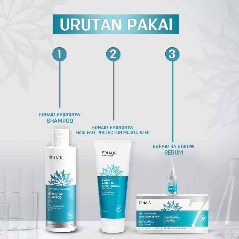 ERHAIR HairGrow Complete, Bundle Tumbuh Terus Anak Rambutnya No #1 Rekomendasi Dermatolog Indonesia