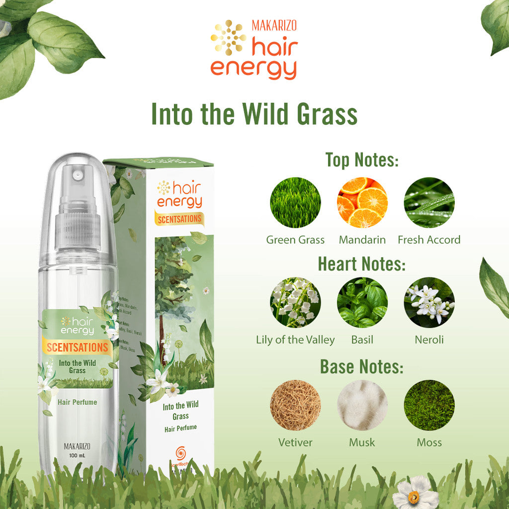 Makarizo Hair Energy Scentsations Hair Fragrance Into the Wild Grass 100 mL