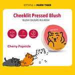 EMINA X MUZIK TIGER SERIES - Emina Airy Surprise Tint, Glossy Stain, Cheek Lit Pressed Blush, Lip Mask