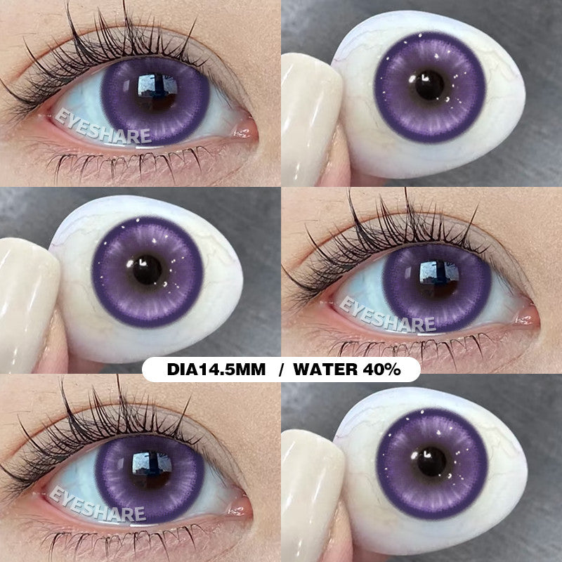 Eyeshare Softlens Cosplay Red 14.5mm 1Pasang Big Eyes Halloween Colored Contact Lenses