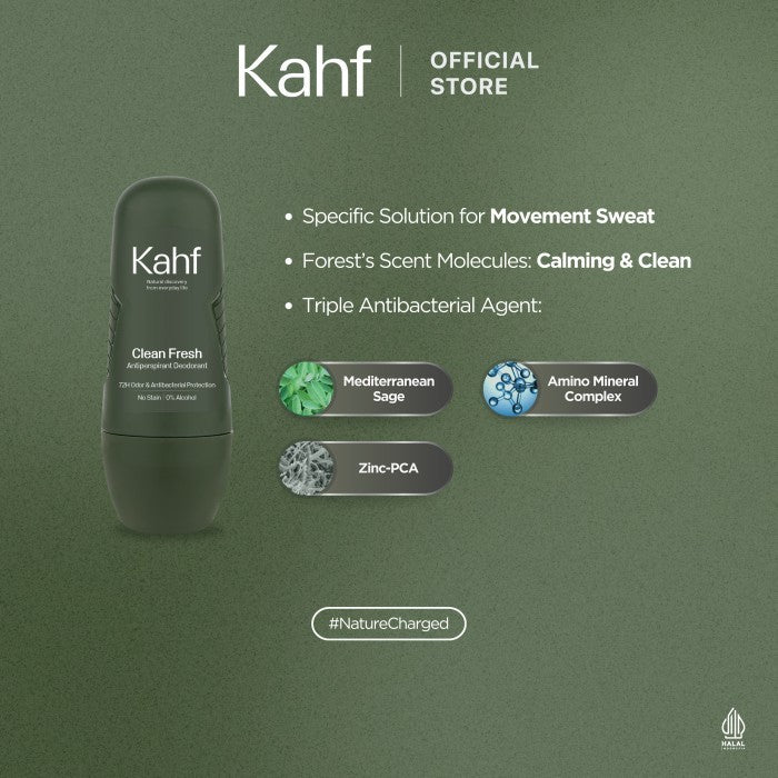 [TINTINTINWIN'S PICKS] Kahf Deodorant Roll On Antiperspirant 45 ml - Deodorant Pria
