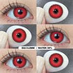 Eyeshare Softlens Cosplay Red 14.5mm 1Pasang Big Eyes Halloween Colored Contact Lenses