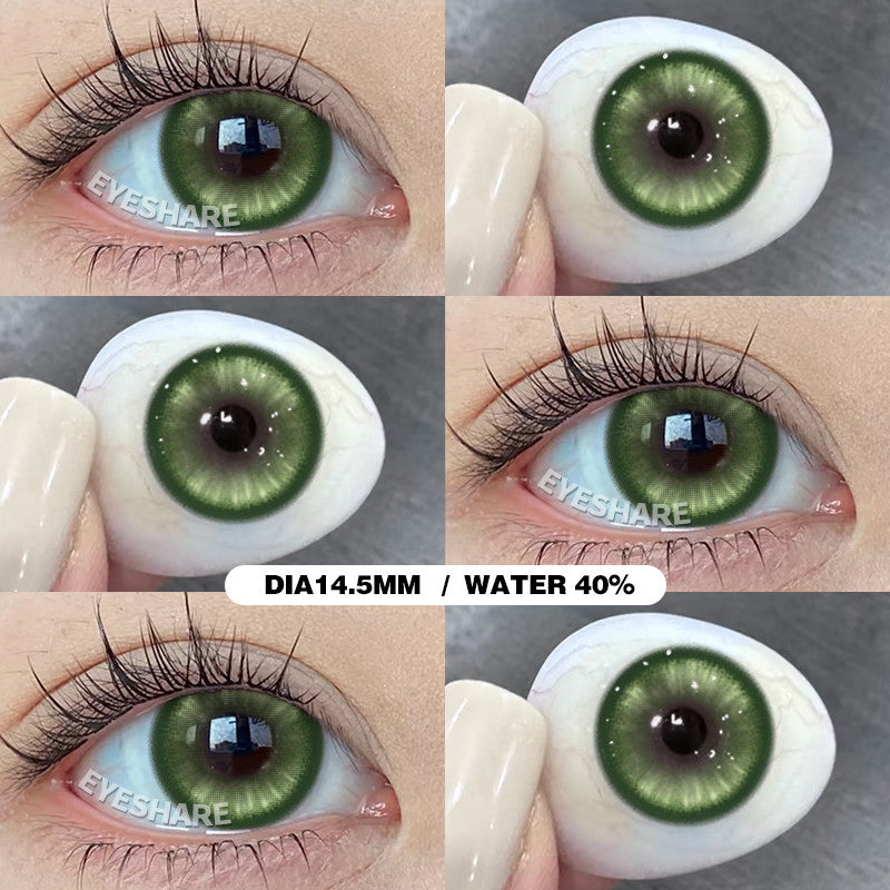 Eyeshare Softlens Cosplay Red 14.5mm 1Pasang Big Eyes Halloween Colored Contact Lenses