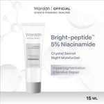 WARDAH Crystal Secret Bright-Peptide™ 5% Niacinamide Hyperpigmentation Expert Night Moisturizer (crystal secret night cream untuk kulit cerah bercahaya) - Skincare