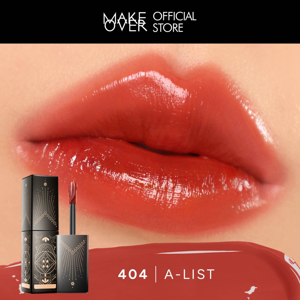 [SPECIAL 11.11] MAKE OVER Glassy Lip Lacquer X Hian Tjen - Lip Gloss LipTint Lipcream Lip Cream Lipstick Lipstik Make Up Pigmented BEST SELLER Long Lasting Somethin Time Less w Maybe Euphoria