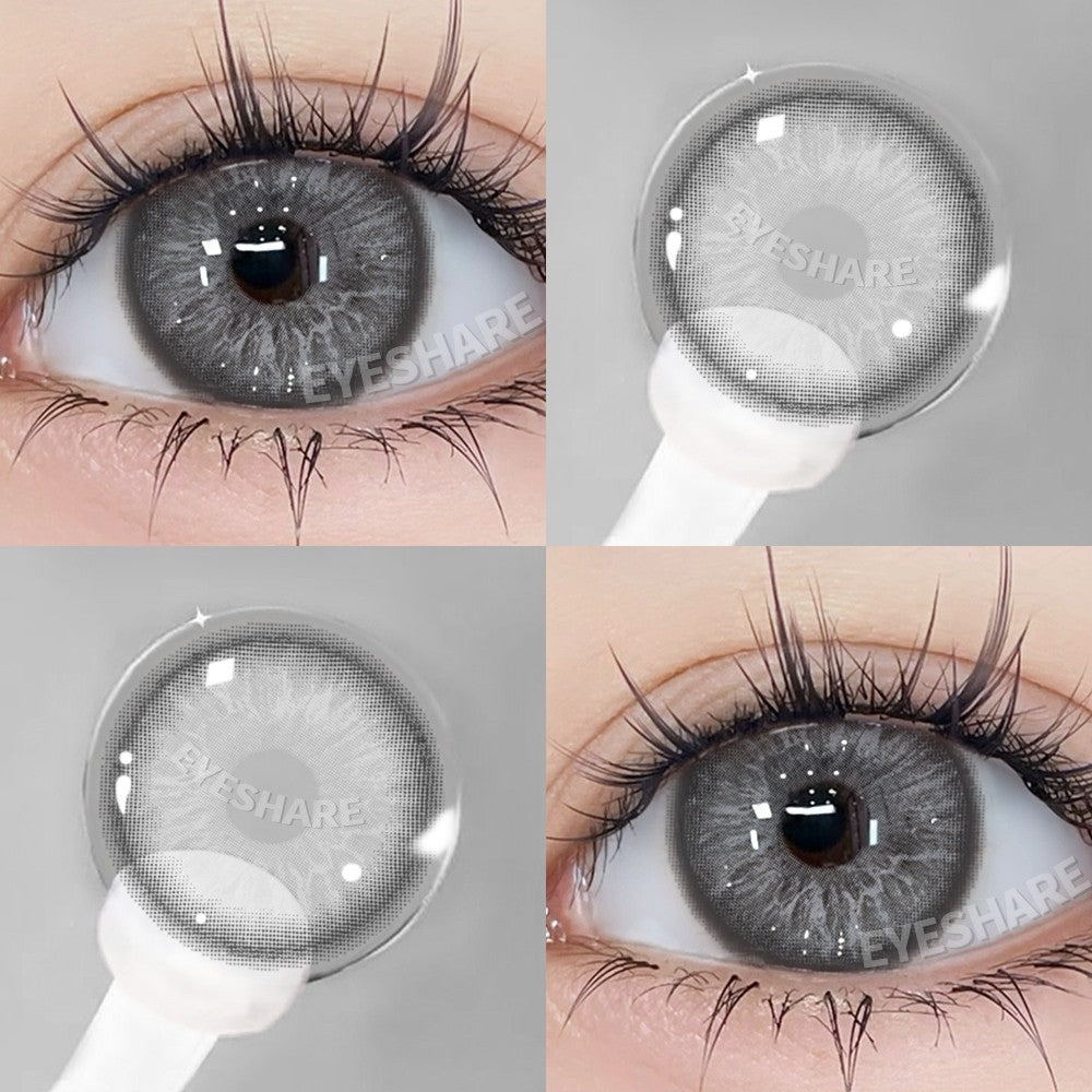 Eyeshare Softlens Gray Softlen Big Eyes Gray 1 Pasang Lensa Kontak Doll Eyes