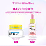 Emina 2 pcs Skincare Paket Moisturizer + Serum - Brightening Moisturizer Gel + Serum Glowing Anti-acne Ceramide Niacinamide Cica