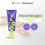 Emina Pore Ranger Total Poreless Primer & Blur Hydraglow Primer 20 ml - Makeup Longlasting 8-12 jam, Matte/Glow Finish, Smooth Complexion, Crack-Free, No-Patchy