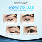 WARDAH EyeXpert Brow Lash Serum 10 ml - Serum Bulu Mata dan Alis, Panjang dan Tebal dalam 14 Hari, Menutrisi dan Menguatkan - Makeup