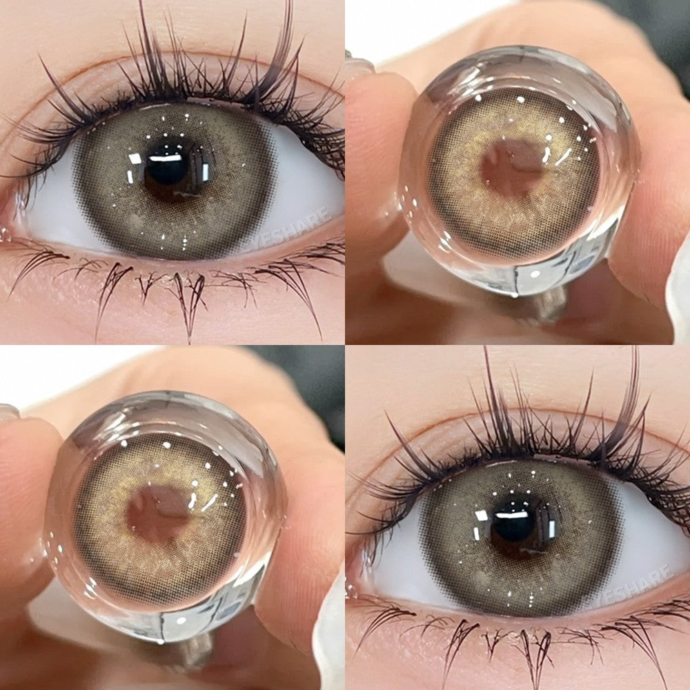 Eyeshare Softlens Gray Softlen Big Eyes Gray 1 Pasang Lensa Kontak Doll Eyes