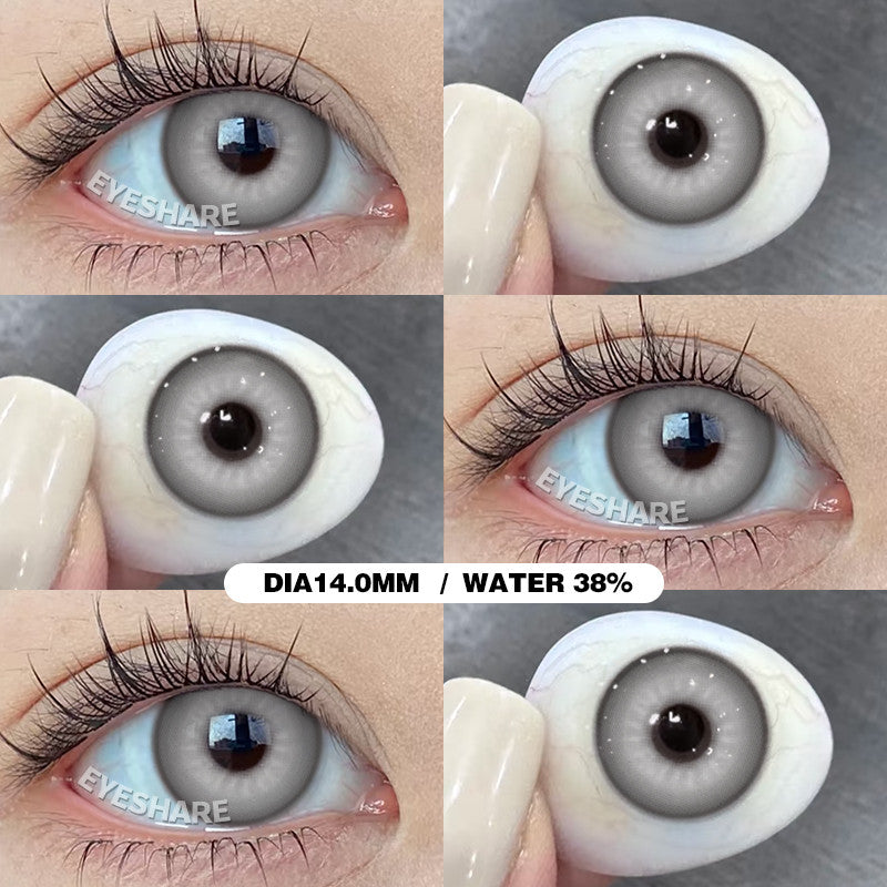 Eyeshare Softlens Cosplay Red 14.5mm 1Pasang Big Eyes Halloween Colored Contact Lenses
