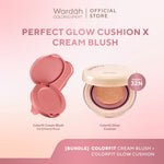 [BUNDLE] WARDAH Paket Colorfit Perfect Glow Cushion 15 g + Cream Blush 3 g - Makeup - Tahan Lama dengan Bedak