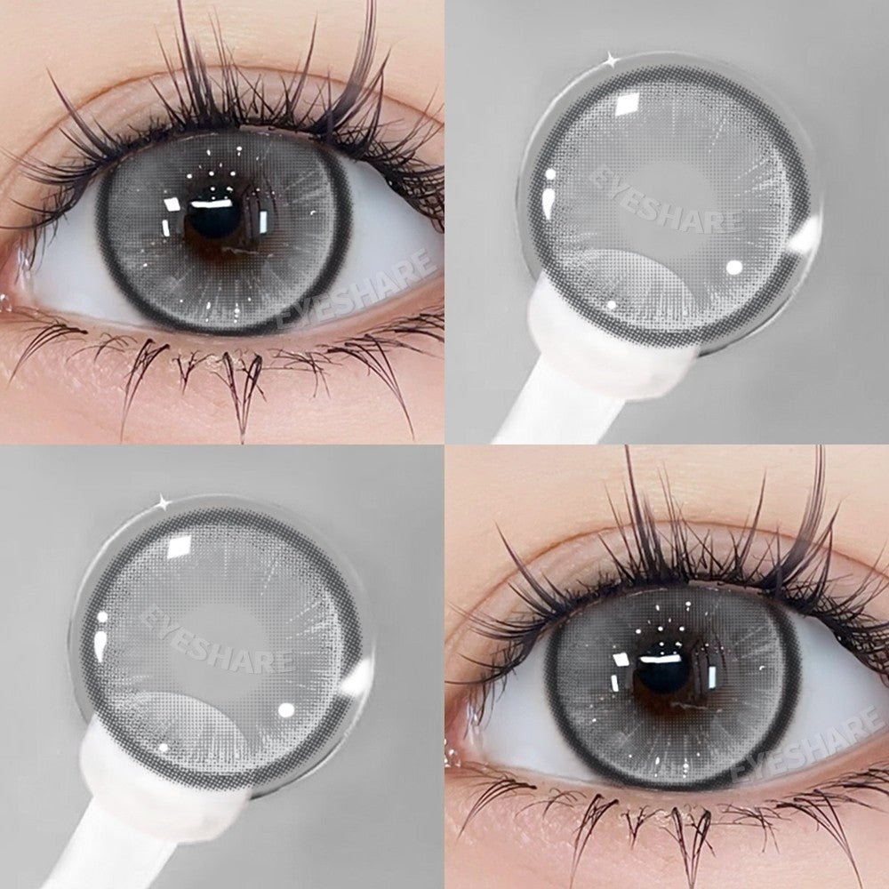 Eyeshare Softlens Gray Softlen Big Eyes Gray 1 Pasang Lensa Kontak Doll Eyes