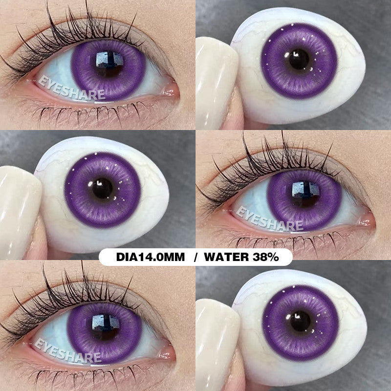 Eyeshare Softlens Cosplay Red 14.5mm 1Pasang Big Eyes Halloween Colored Contact Lenses