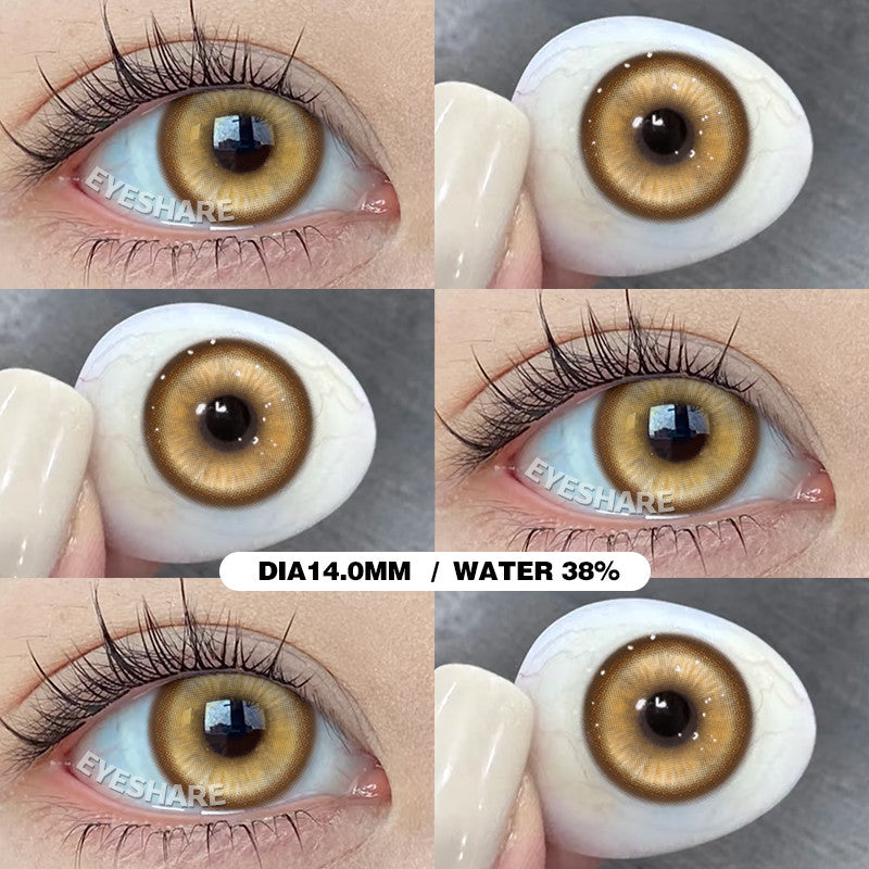 Eyeshare Softlens Cosplay Red 14.5mm 1Pasang Big Eyes Halloween Colored Contact Lenses