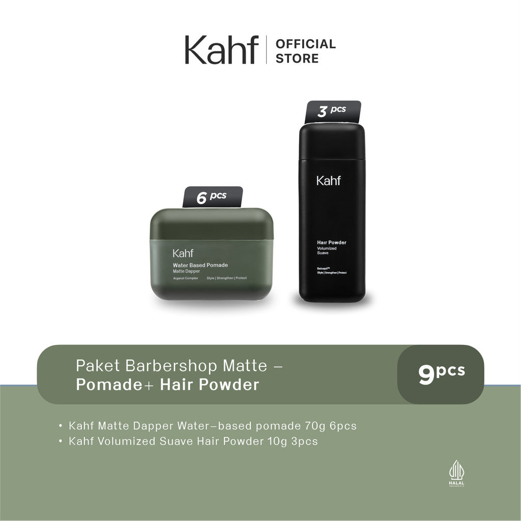 Kahf Barbershop Package - Pomade and Hair Powder