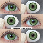 Eyeshare Softlens Cosplay Red 14.5mm 1Pasang Big Eyes Halloween Colored Contact Lenses