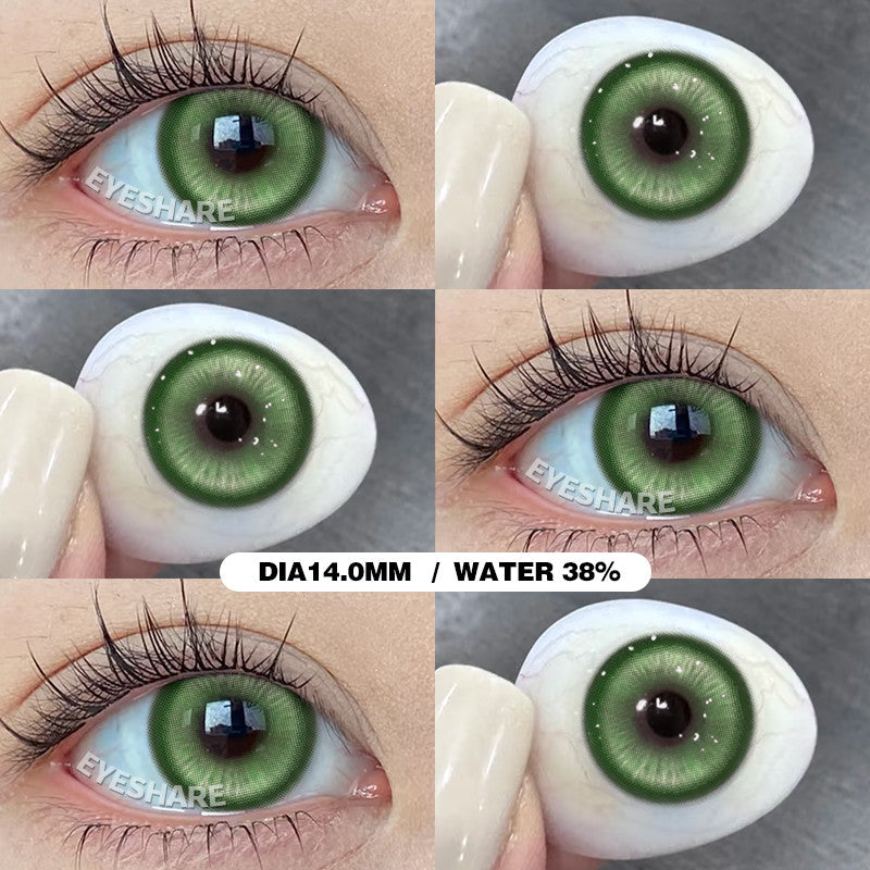 Eyeshare Softlens Cosplay Red 14.5mm 1Pasang Big Eyes Halloween Colored Contact Lenses