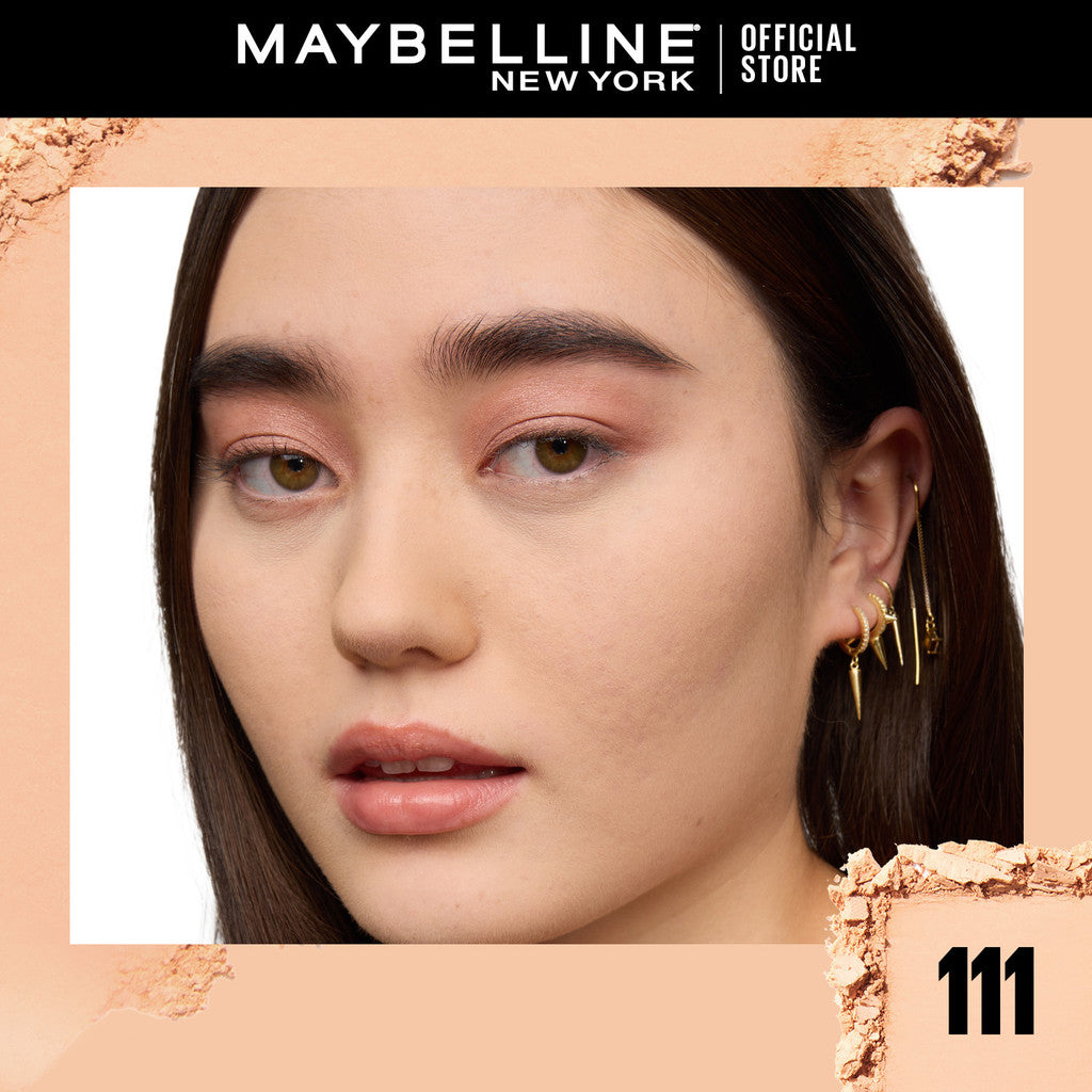 [BARU!] MAYBELLINE OFFICIAL Superstay Flex Powder 30H Longwear Powder Foundation Two-Way Cake Oil Control Transferproof Waterproof Full Coverage Setting Matte Makeup