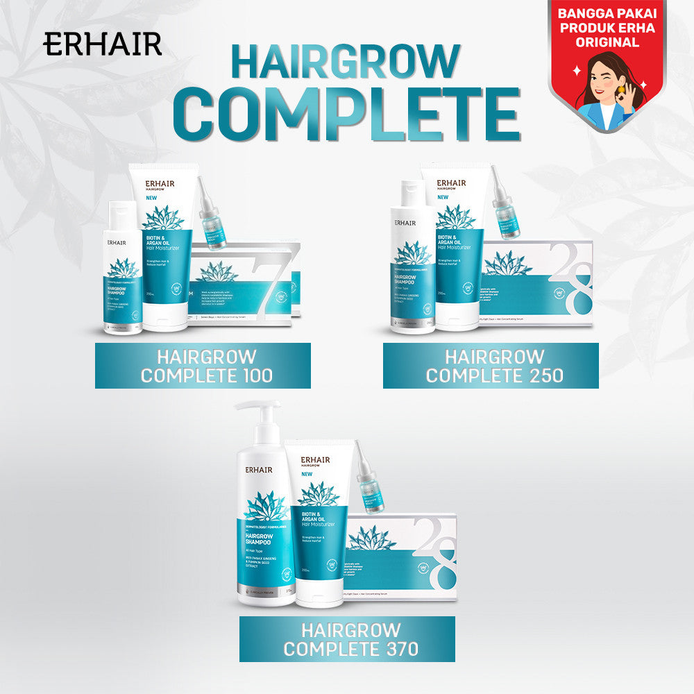 ERHAIR HairGrow Complete, Bundle Tumbuh Terus Anak Rambutnya No #1 Rekomendasi Dermatolog Indonesia
