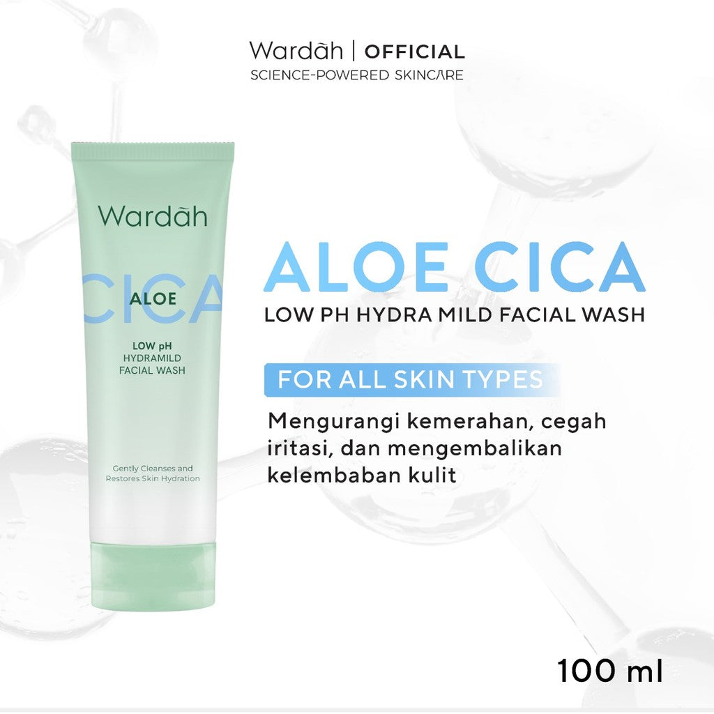 WARDAH Face Wash All Series Acnederm C Defense Lightening Perfect Bright Nature Daily Crystal Secret Renew You Hydra Rose NMF Amino Gel Cleanser Skincare