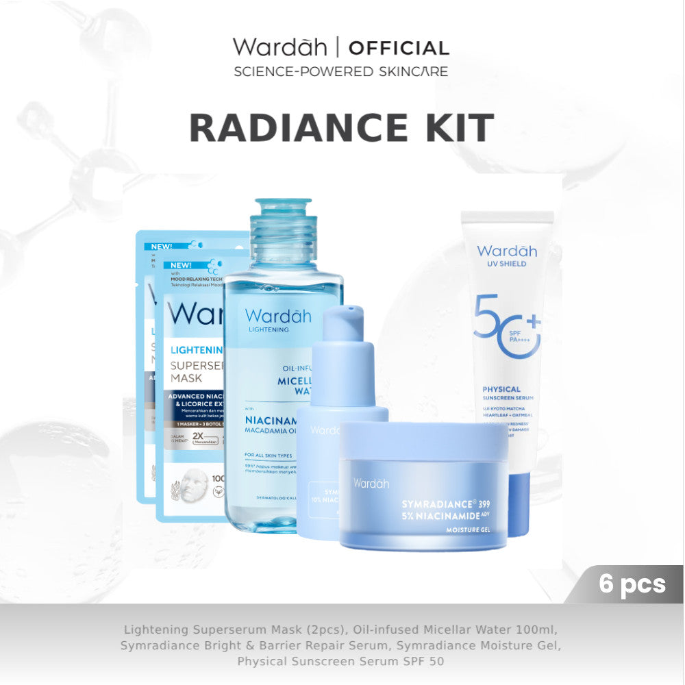 Wardah Paket Best Seller Skincare dan Make Up - Barrier Boost Kit, Radiance Set, Lustrous Glow, Youth Renewal Set, Matte Perfect Kit, Radiant Touch Up
