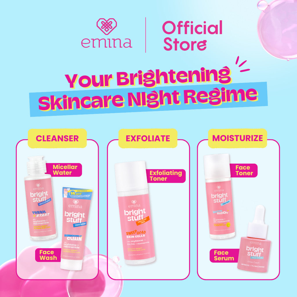 NEW! Emina Bright Stuff Exfoliating Toner 100  ml