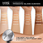 [TINTINTINWIN'S PICKS] NEW! MAKE OVER Hydrastay Prismatic Glass Cushion - Glow Cushion Plumpy Tahan Cuaca Panas Lembab Anti Crack Smudgeproof Tidak Cakey Tidak Crease High Coverage Tahan Banting Radiant Foundation Compact Makeup Concealer