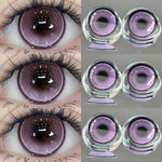 Eyeshare Softlens Cosplay Red 14.5mm 1Pasang Big Eyes Halloween Colored Contact Lenses