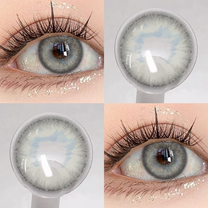 Eyeshare Softlens Gray Softlen Big Eyes Gray 1 Pasang Lensa Kontak Doll Eyes