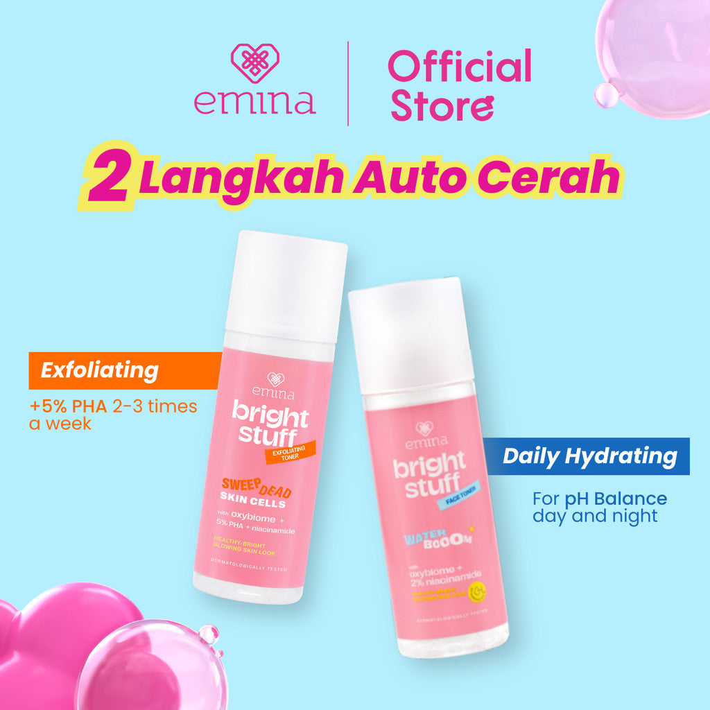 NEW! Emina Bright Stuff Exfoliating Toner 100  ml