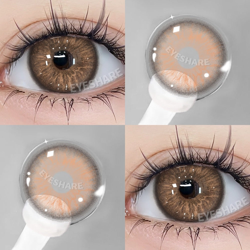 Eyeshare Softlens Gray Softlen Big Eyes Gray 1 Pasang Lensa Kontak Doll Eyes