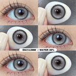 Eyeshare Softlens Cosplay Red 14.5mm 1Pasang Big Eyes Halloween Colored Contact Lenses