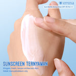 [SPECIAL 11.11] NEW! Emina Sun Battle SPF 35 PA +++ Acne Clear Cica + Allantoin Airy Acne Soothing 50 ml - Sunscreen untuk Melindungi dari sinar UV untuk Kulit Berminyak, Berjerawat, Sensitif. Ringan, no whitecast, fresh. Teruji in-vivo non-acnegenic