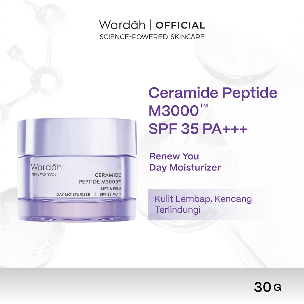 WARDAH Moisturizer Day Cream All Series - Acnederm, Lightening, Perfect Bright, Crystal Secret, Renew You - Pelembab Wajah Glowing BPOM - Skincare