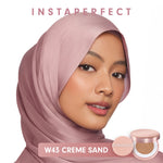 Instaperfect Skincover Air Cushion SPF 50++++ 11g - Make Up Cushion Foundation Blurring Semi Matte Finish (Real Skin Buildable Coverage, Transferproof, Non Comedogenic)- Bedak Foundation Wajah Tahan Lama