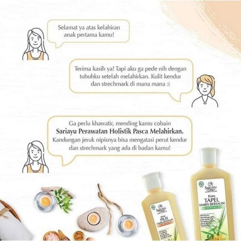 SARIAYU SARI AYU Holistik Series 100ml Krim Tapel/Param/Pilis Habis Bersalin - Post Partum Cream
