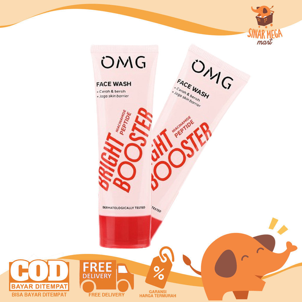 OMG Bright Booster Face Wash Sabun Pembersih Wajah Cerah