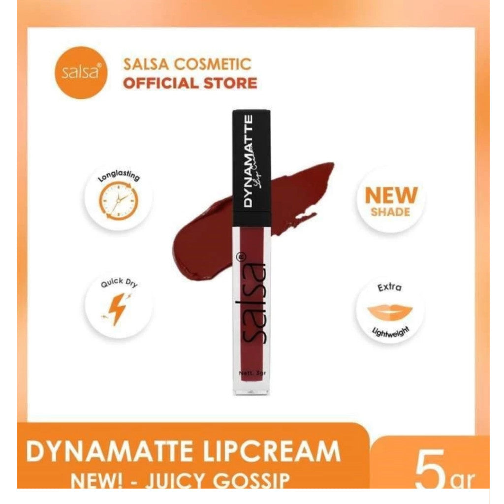 Salsa Dynamatte Lip Cream | Lipstik Matte Tahan Lama Lembut di Bibir Original