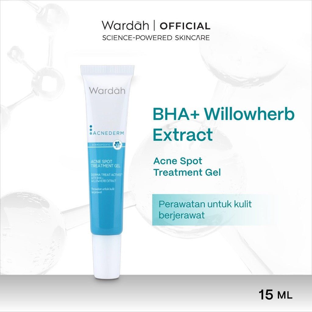 WARDAH Acnederm Acne Care All Series Lengkap - Balm, Salicylic Acid Zinc Acne Clearing Low pH Foaming Cleanser, Pore Refining Toner, Serum, Treatment Gel, Day Moisturizer, Night Treatment Moisturizer, Face Powder, Micellar Water, UV Shield - Skincare