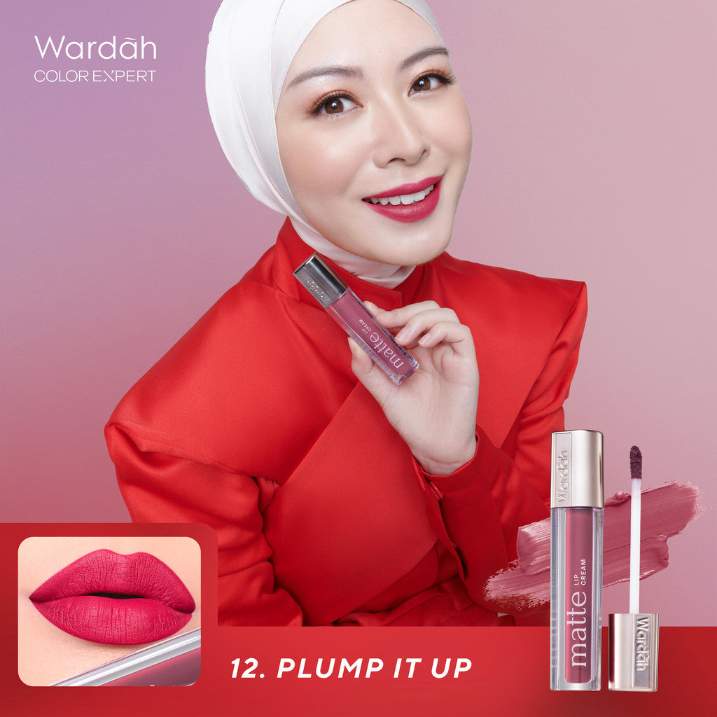 [TINTINTINWIN'S PICKS] Wardah Matte Lip Cream 4 g - Warna Intense dan Tahan Lama - Matte Finish - Teksture Creamy -Liptint-Lip-Stain-Lipgloss-Lipstik-Lip Tint-Lip Matte-Lipstick-Lipcream-Lip Cream- Glossy Lip Longlasting Waterproof Tahan Lama - Makeup