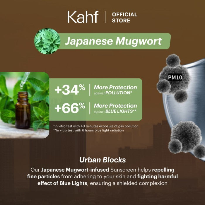 Kahf Sunscreen Stick Invisible Matte (30ml) SPF 50 PA++++ Water and Sweat Resistant for Sensitive and Acne Prone Skin Type - Anti Inflammation - Pelindung Matahari