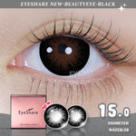 Eyeshare Softlens 15mm Big Eyes 1Pasang Gray Lensa Kontak Softlen Black
