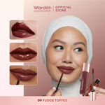 [TINTINTINWIN'S PICKS: OMBRE COVER BIBIR GELAP] NEW! WARDAH Glasting Liquid Lip -Cleopatra Look-- Hi-Pigmented Glass Color, Ringan, Tidak Lengket, Transferproof -Makeup