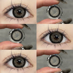 【COD】Softlens Sepasang Lensa kontak warna, lensa warna HOLLAND seri softlen Normal soflen brown Berwarna Lensa Besar Ukuran 14.5mm/Free Lens Case
