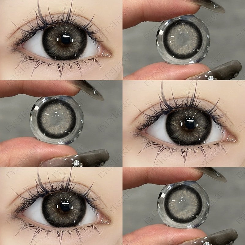 【COD】Softlens Sepasang Lensa kontak warna, lensa warna HOLLAND seri softlen Normal soflen brown Berwarna Lensa Besar Ukuran 14.5mm/Free Lens Case