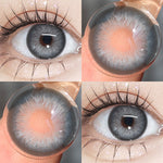 Eyeshare 15mm Softlens Jakarta Gray Big Eyes 1 Pasang Lensa Kontak Softlen Brown