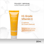 WARDAH C-Defense Vitamin C All Series Lengkap - Panthenol Anti-Pollution Radiant Creamy Wash, Energizing Whip Foam, Mousse Moisturizer, DD Cream Light/Natural, Face Mist, 10% Ferulic Acid Radiant Charge Serum - Skincare