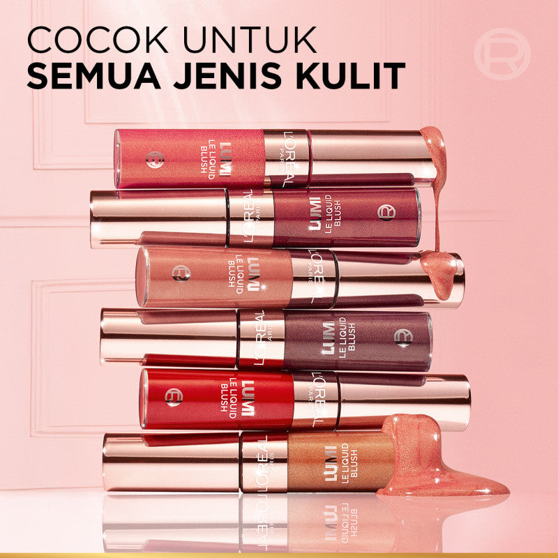 BARU! L'Oreal Paris Lumi Le Liquid Blush Intense Lightweight Formula Pigmented Transferproof Blendable No Patchy No Cakey